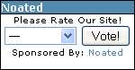 The Noated rating box on MangaScreener. noatedrate